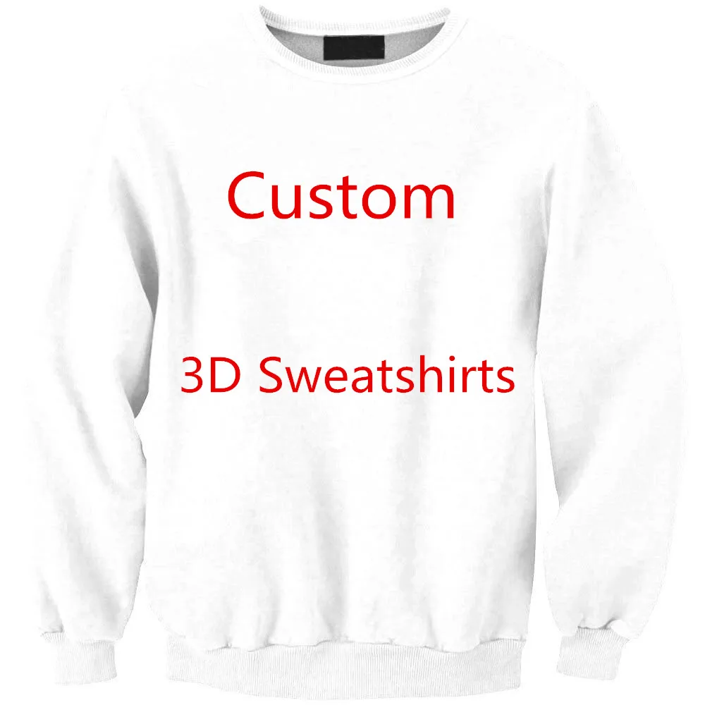 Customize 3 Высококачественные 3-D Толстовка для мужчин толстовки с индивидуальным принтом толстовки с капюшоном Пуловеры на заказ DIY Прямая поставка - Цвет: Customize 3