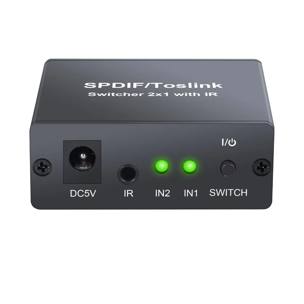 Neoteck SPDIF/Toslink Switcher 2x1 с ИК Toslink Switcher два входа один выход оптический аудио коммутатор двусторонний переключатель для DVD