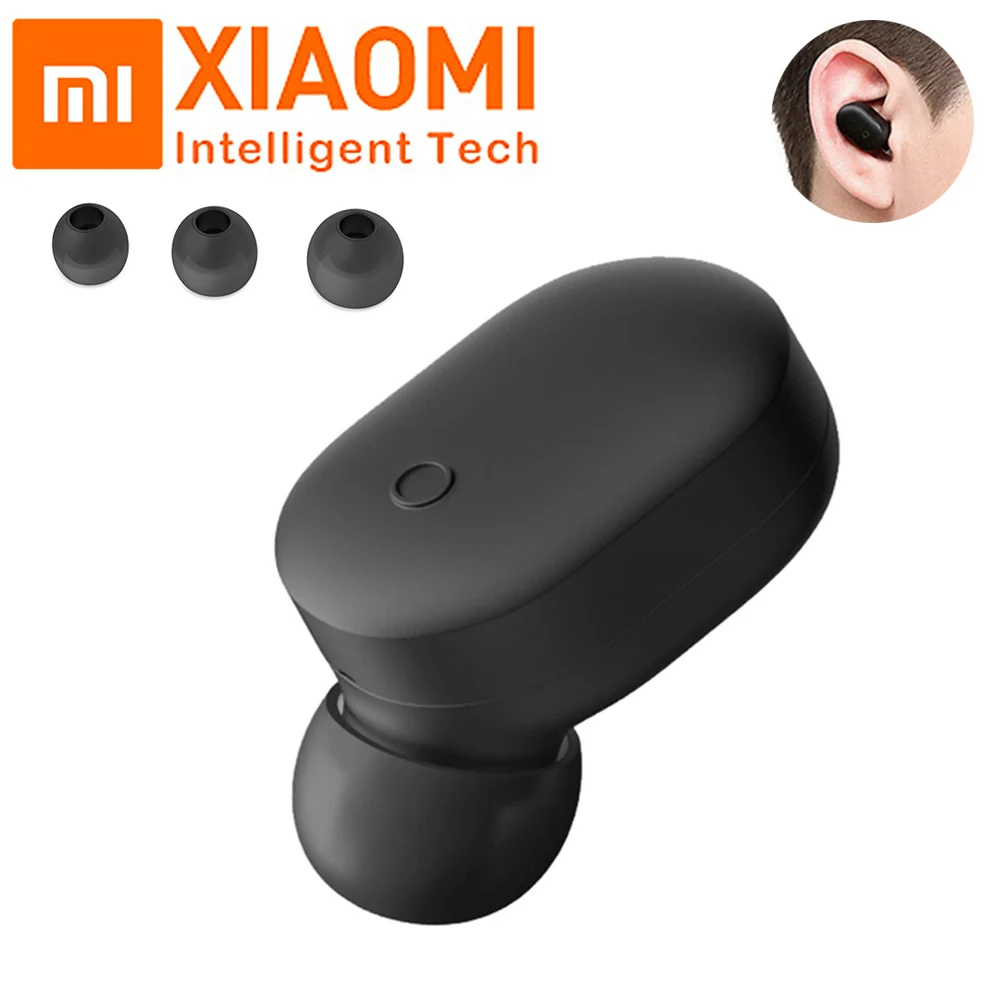 

Original Xiaomi Mi Wireless Bluetooth Earphone Single Mini Headset Bluetooth 4.1 IPX4 Waterproof Build-in Mic Handfree Earbuds
