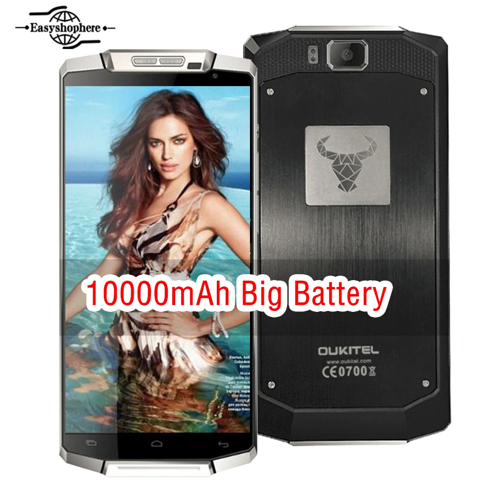 Oukitel K10000 4G FDD LTE Mobile Phone 5.5 inch 2GB 16GB 10000mAh
