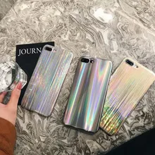 

Holographic Iridescent Laser Shinny Case for Samsung S8 S9 Case For iPhone 5 5S Se 7 8 6 6S Plus X Rainbow Soft TPU Back Cover