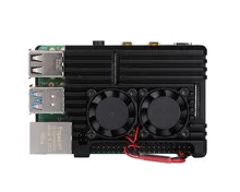 Raspberry Pi CNC корпус из алюминиевого сплава корпус охлаждающий вентилятор Радиатор для Raspberry Pi 4 Модель B 3B 3B +(China)