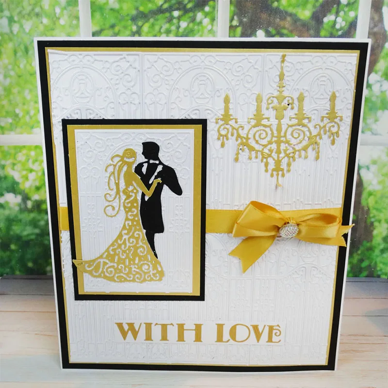  Dancing Couple Metal Cutting Die DIY Scrapbooking Embossing Template Handmade Stencil Decoration In - 32966490750