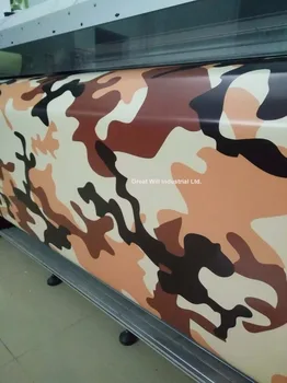 

Brown Black Camouflage Wing Fender Car Wrap Covering Sticker JDM Wrap Vinyl for Drift Modified Car Air Release 1.52*30M/Roll
