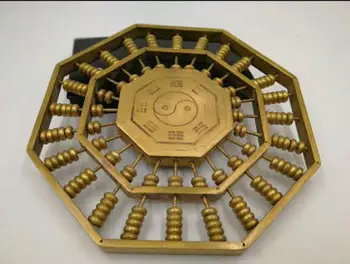 

Chinese hand carved brass ornaments gossip abacus