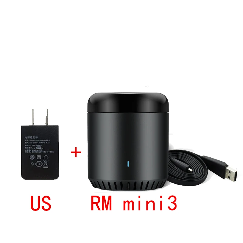 Broadlink RM Mini3 Универсальный Интеллектуальный WiFi/IR/4G беспроводной ИК пульт дистанционного управления через IOS Android умный дом автоматизация Новинка - Цвет: US Plug RM Mini3