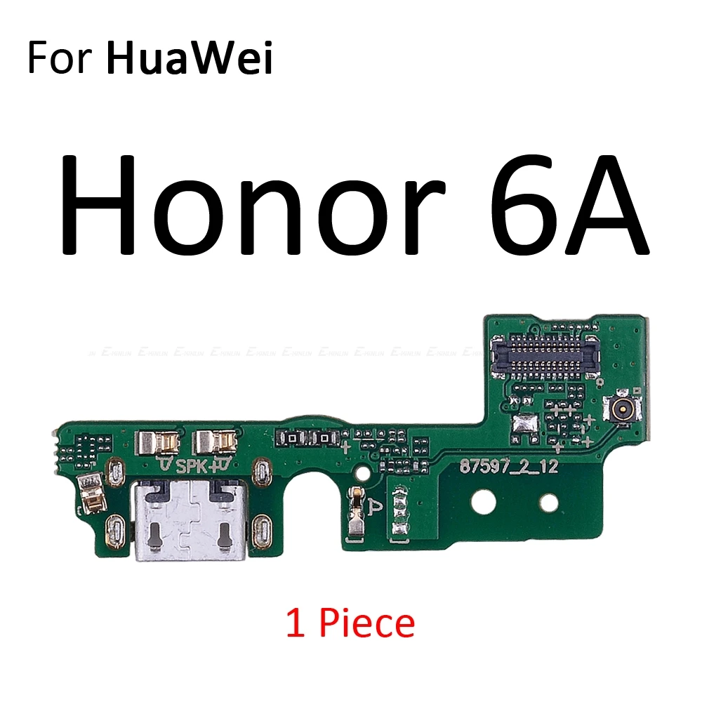 Usb порт зарядки док разъем зарядное устройство для платы микрофон гибкий кабель для HuaWei Honor Play 8A 7A 7C 7X7 S 6A 6C 6X 5C Pro - Цвет: For Honor 6A