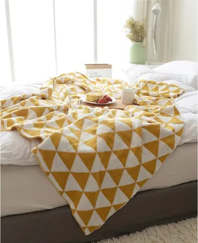 

Fashion Kids Adults Cotton Knit Blankets for Beds Home Decoration Nordic Style Knitted Plaids Throw Blanket Newborn Baby Blanket