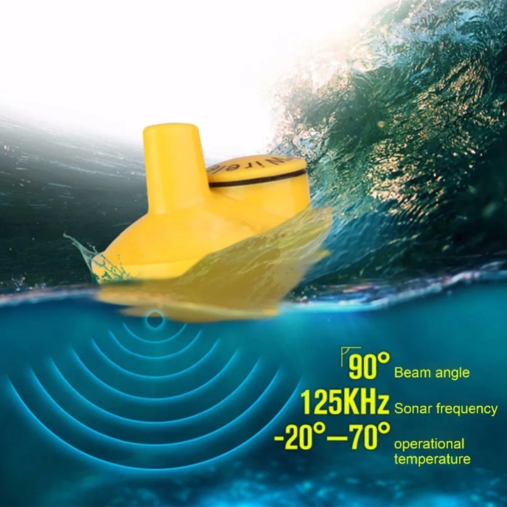 

Wireless Remote Sonar Sensor 45M Water Depth For Original FFW918 Fish Finder