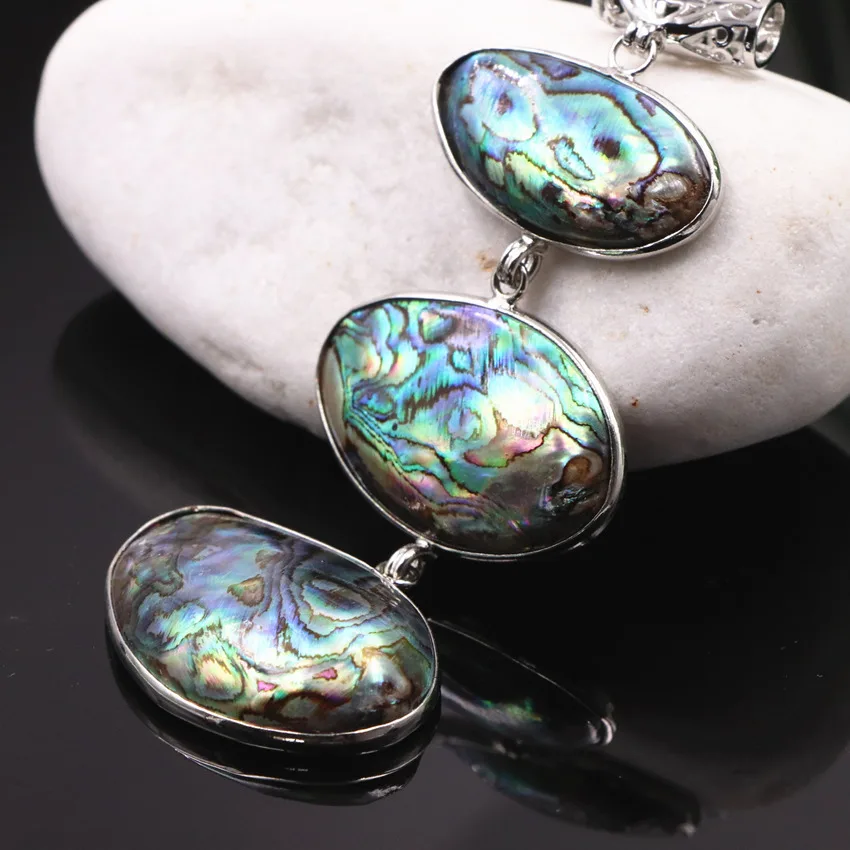 Натуральный Новозеландский кулон Abalone Paua Abalones Перламутровые Бусины в виде
