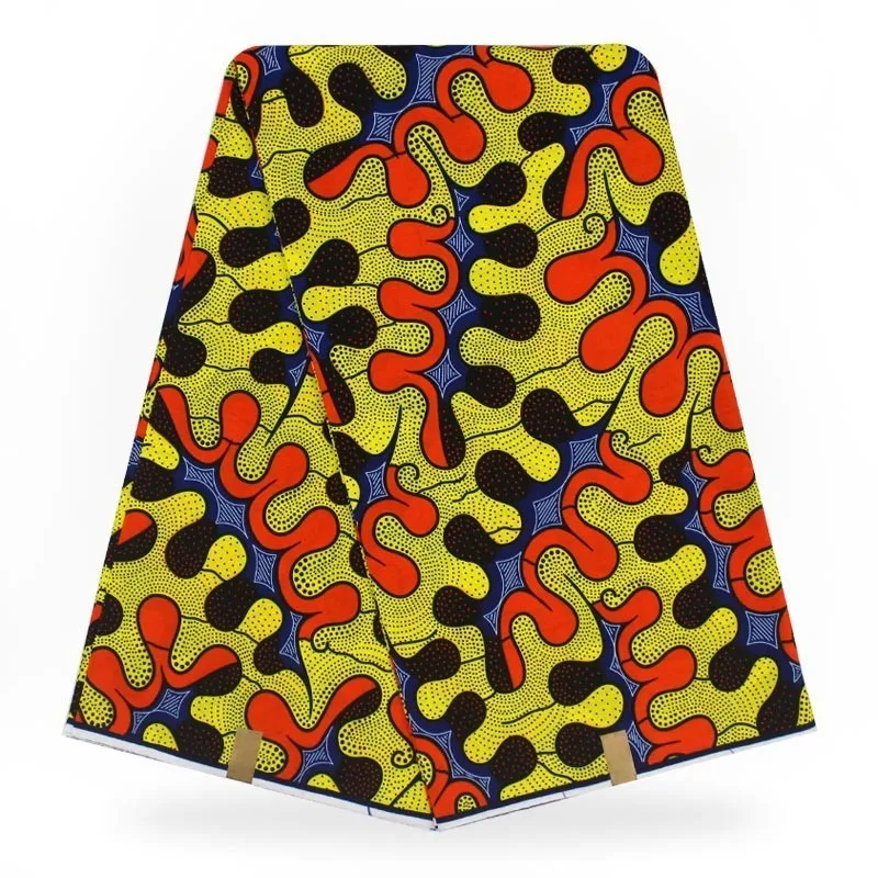 Горячий настоящий воск высокого качества горячий воск настоящий голландский Африканский вощеная ткань настоящий горячая Распродажа дизайн для женщин платье - Цвет: as picture