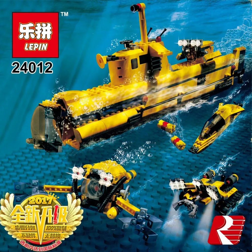 

2017 Lepin 24012 New Creative The Underwater Explora Ship Set Children Educational Building Blocks Bricks Funny Toys Model 4888