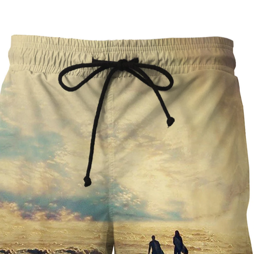 Мужские быстросохнущие пляжные шорты для серфинга Плавки с карманами купальники для мужчин