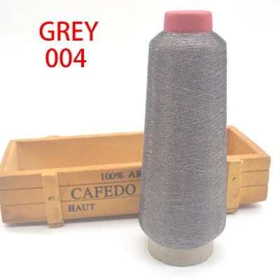 Grey 004 Горячая Распродажа 3200 м/рулон DMC металлическая вышивка пряжа для вязания крючком вышивка крестиком металлические Нитки Швейные аксессуары diy - Цвет: Grey 004