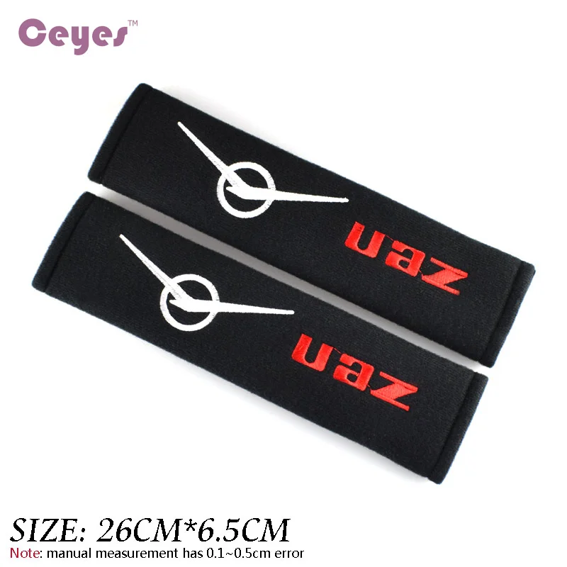 Car Seat Belt Cover Cotton For Fiat UAZ Emblem Badge 2pcs/lot car accessories seat belt covers car seat belt accessory