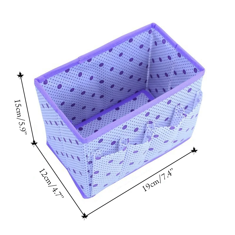 Милый горошек складной макияж кисточки Органайзер косметический жидкий ящик для хранения нетканый офис спальня стол контейнер