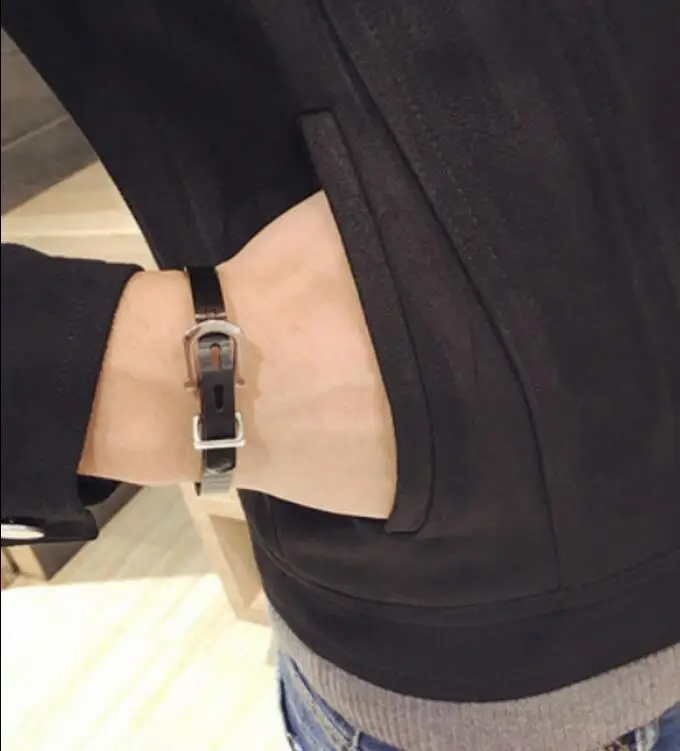 Мужские замшевые лацкане коротким мотоциклетная куртка Slim Fit Топы пальто Верхняя