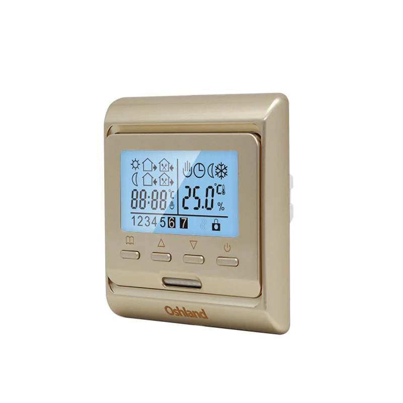 ЖК цифровой нагревательный термостат 16A Еженедельный Программируемый Регулятор температуры для системы ОВКВ