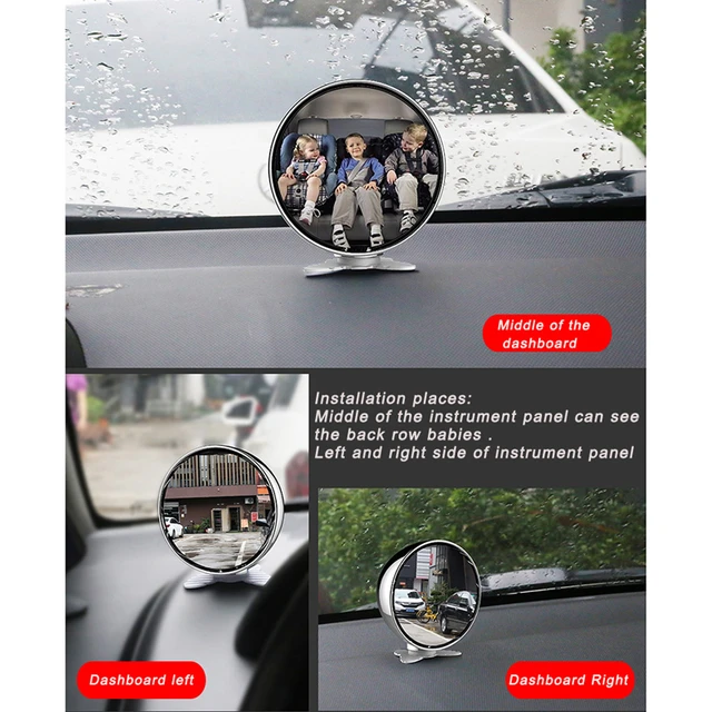 Car Rearview Mirror Car Back Seat Baby Mirror Adjustable Kids