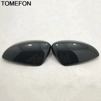

TOMEFON For Mazda 6 Atenza 2014 to 2018 Car Side Door Rear View Mirror Cap Frame Cover Trim Exterior Accessories ABS CarbonFiber