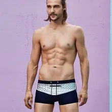 Сексуальный купальник мужской дышащий купальник Мужские плавки боксеры трусы Sunga купальник Maillot De Bain пляжные шорты