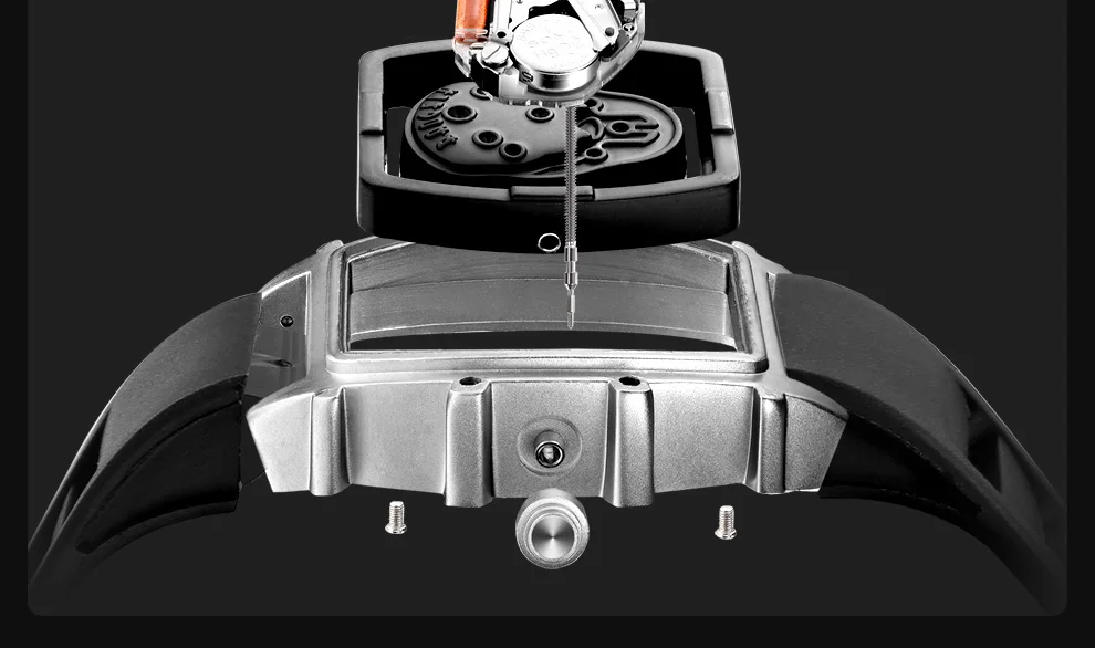 BAOGELA Лидирующий бренд, мужские Модные кварцевые часы, мужские роскошные серебряные наручные часы с черепом, мужские водонепроницаемые часы, мужские часы
