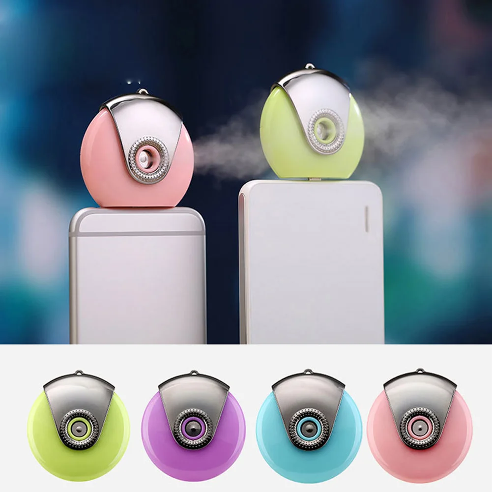 

Portable Face Cleaning Nano mist Sprayer Handy Facial Nebulizer inhaler Steamer USB Moisturizing Hydrating Ion Cold Humidifier