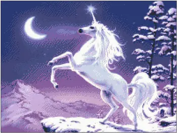 

Embroidery Package Free Shipping Cross Stitch Kits Unicorn Animal