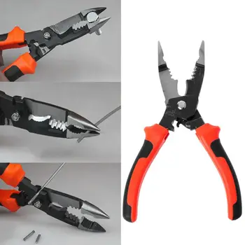 

5 In 1 Multifunctional Wire Stripper Plier 8inch 210mm Cable Crimping Cutter Electrician Cutting Hand Tools
