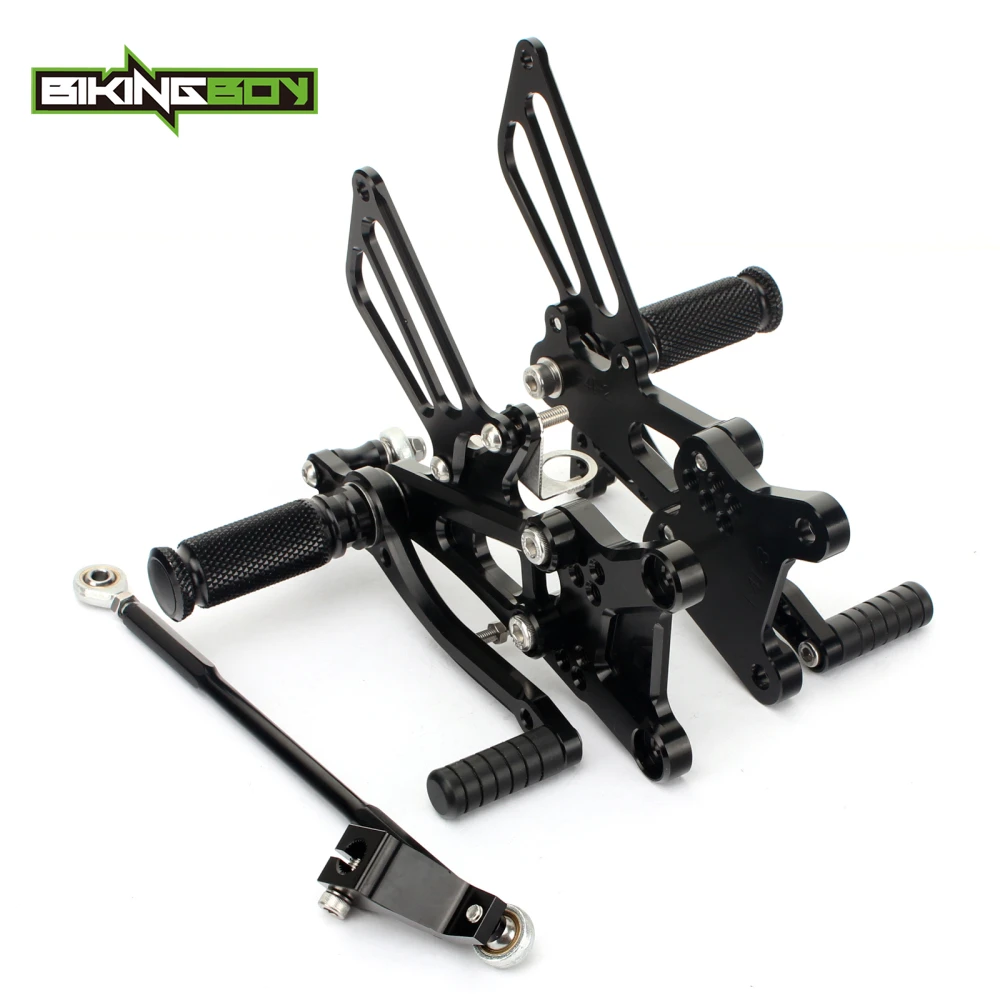 

BIKINGBOY Adjustable CNC Billet Footpegs Rear Sets Foot Rests Rearsets for HONDA CBR600F CBR 600 F F4 F4i 01 02 03 04 05 06 07
