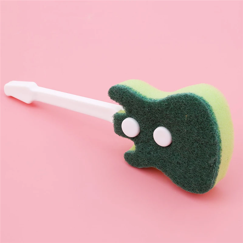 Practical Sponge Cup Brush Plastic Handle Cup Cleaning Brush Bottle Scrubber Sponge Brush For