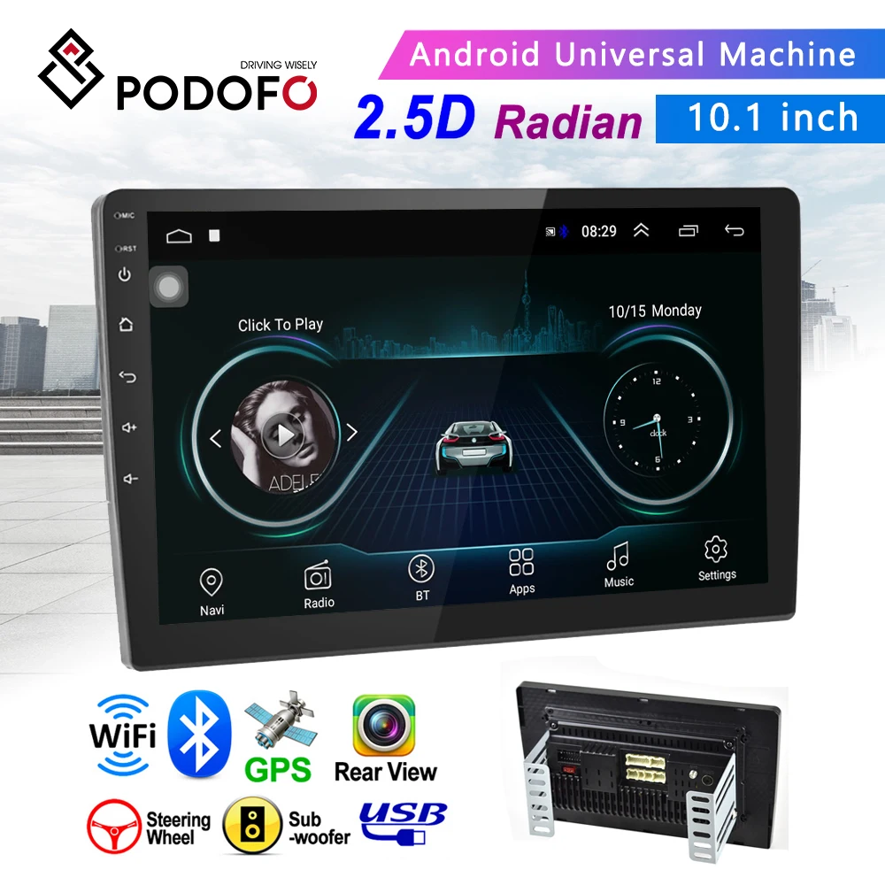 Podofo Autoradio 2 Din Android Auto Radio GPS 101
