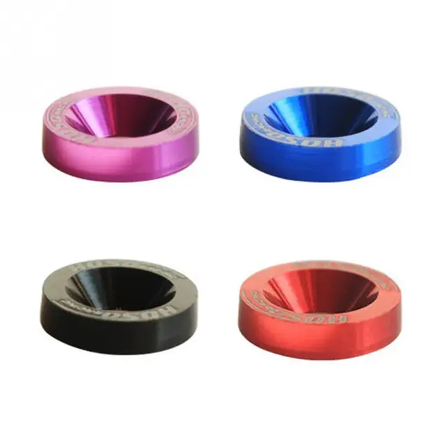 10Pcs JDM Billet Aluminum Fender Bumper Spacer Washer Bolt Engine Bay Kit