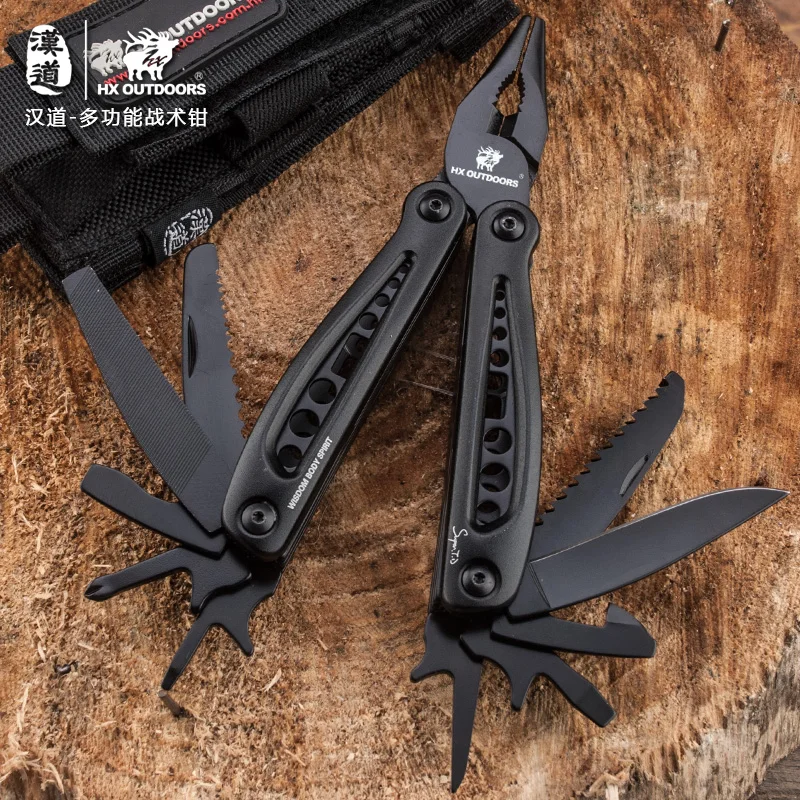 

HX OUTDOORS Portable 13 in 1 Multifunctional Pliers Camping Survival Knife screwdriver Tactical Bottle Opener Scissor hand tools