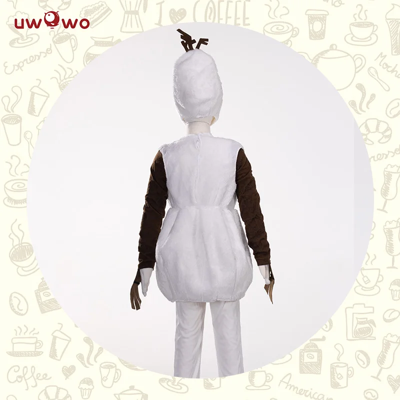 Goede UWOWO Olaf Sneeuwpop Cosplay Kostuum Halloween Kind Kid Jongen Cosplay Wit Olaf Kostuum Sneeuwpop Cosplay