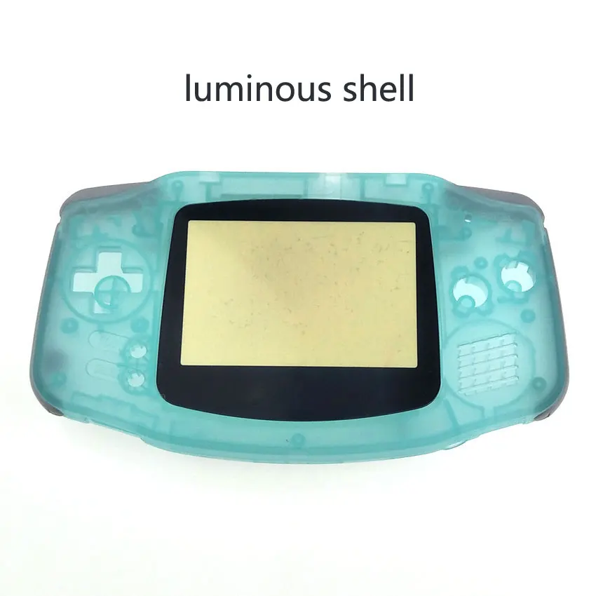 YuXi пластиковый корпус светящийся прозрачный чехол Корпус для nintendo Gameboy Advance Игровая приставка GBA - Цвет: Luminous green