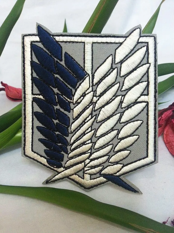 2 шт. нашивки для косплея атака на титанов|badge pin|patch badgebadge embroidered |