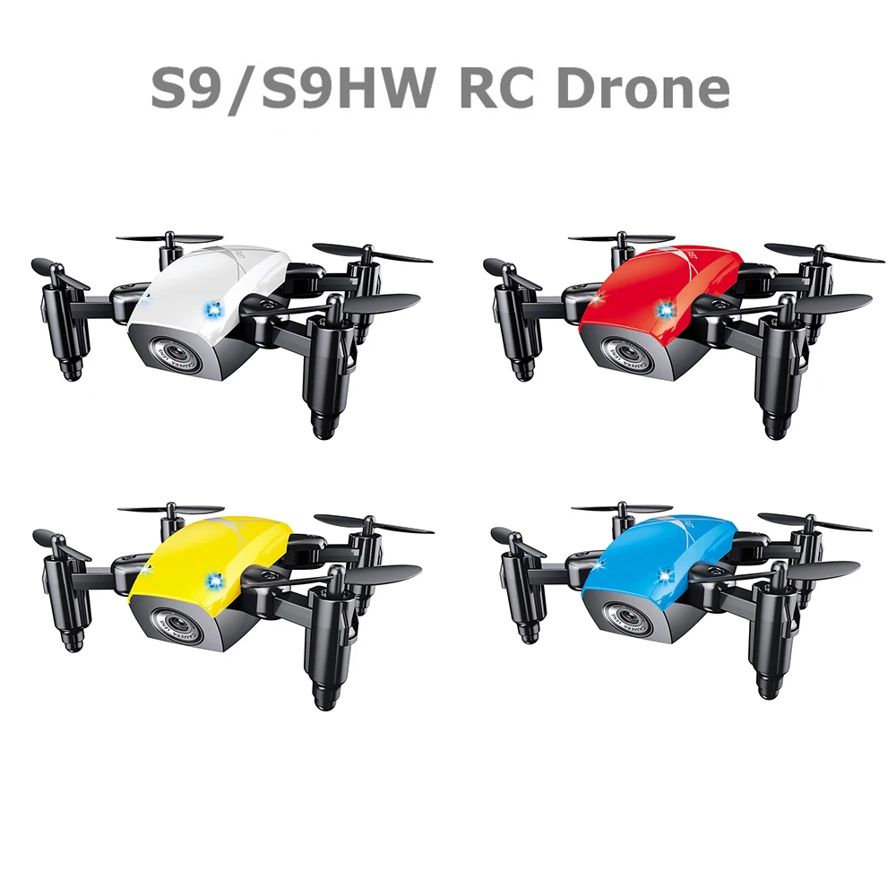 S9HW Mini Drone With Camera S9 No Camera RC Quadcopter Foldable Drones Altitude Hold RC Quadcopter WiFi FPV Pocket Dron VS CX10W S9HW Mini Drone With Camera S9 No Camera RC Quadcopter Foldable Drones Altitude Hold RC Quadcopter WiFi FPV Pocket Dron VS CX10W