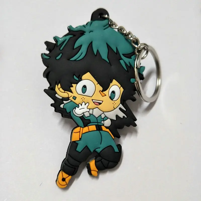 My Hero Academy Аниме Фигурка резиновый брелок IZUKU MIDORIYA DEKU Bakugou Katsuki Shigaraki Tomura детская Подарочная игрушка - Цвет: 15