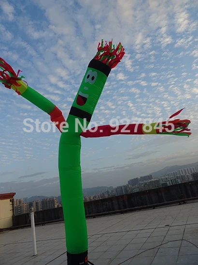 

1PC Inflatable Wave One leg Multicolor Arms air dancer sky dancer 6m Advertising Inflatables