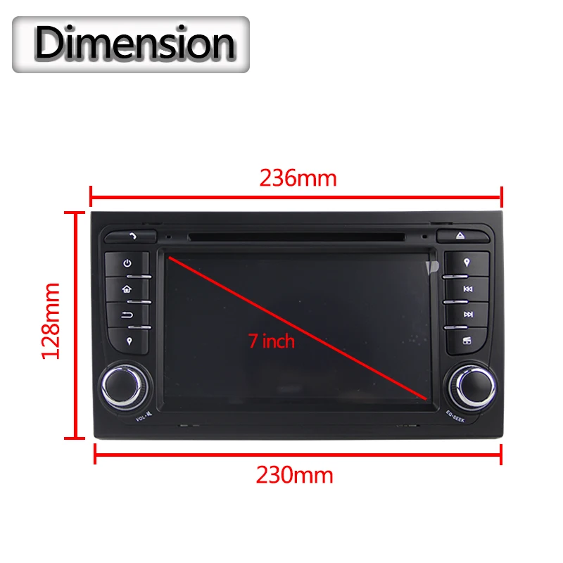 Clearance Android 7.1.2 System Car DVD Player for AUDI A4 SEAT EXEO S4 RS4 8E 8F B9 B7 RNS-E with GPS Navigation Car Multimedia Player 11