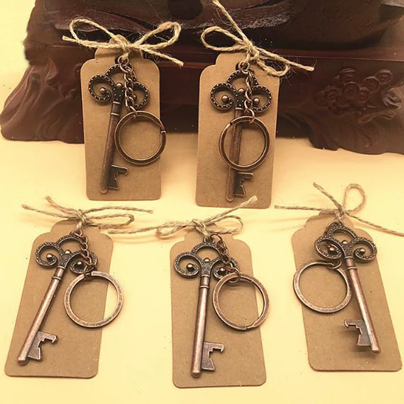5 Pcs Lot Vintage Metal Skeleton Key Bottle Opener With Escort