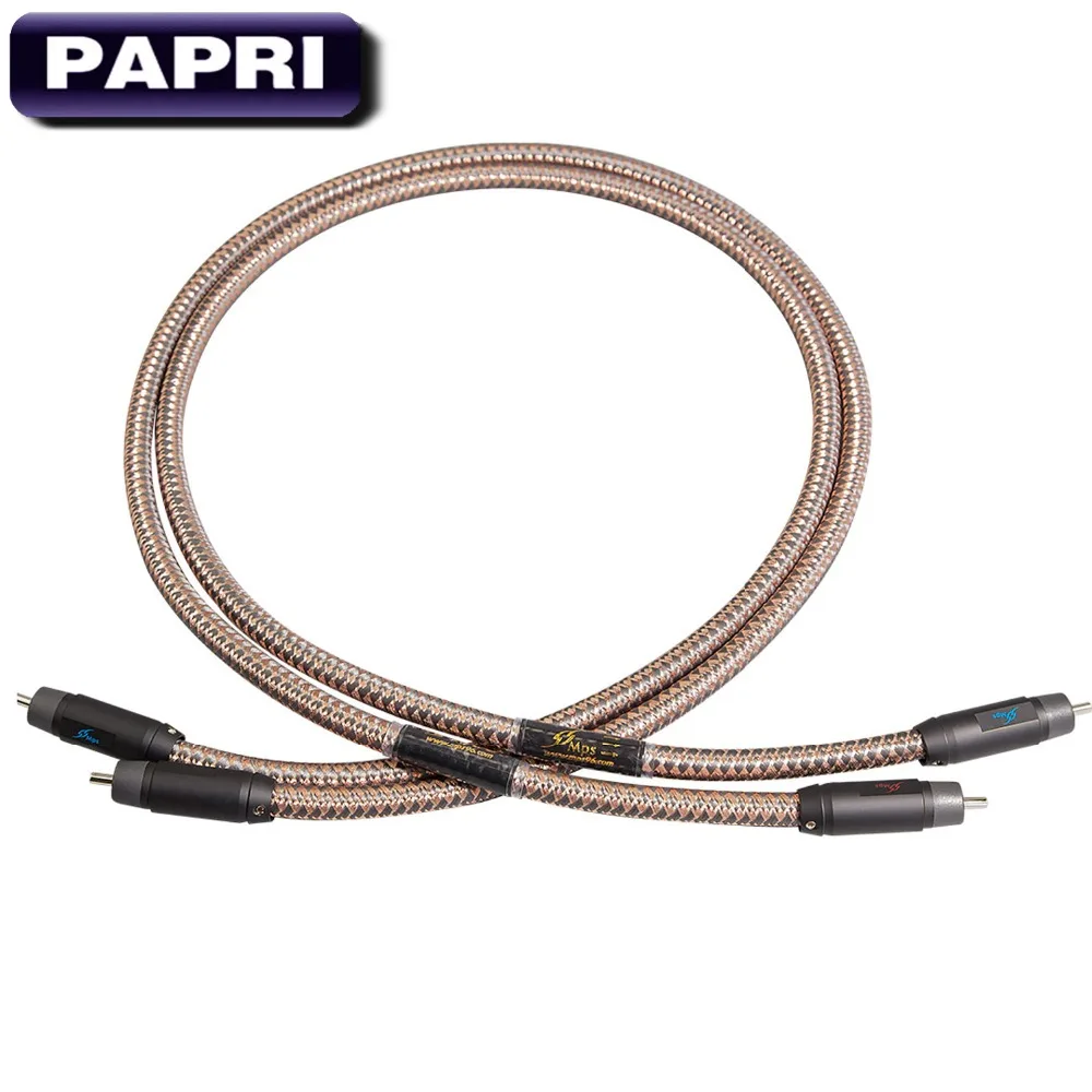 PAPRI MPS M 9R HiFi Rhodium Plated Connector Plug 99 99997 OCC Brass Cable Wire For