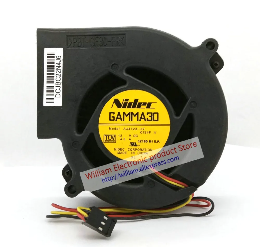 

Original NIDEC GAMMA30 A34123-57 97x33MM DC12V 0.46A 3 lines for WS-C2960 WS-C3550 Switch HUB Blower cooling fan