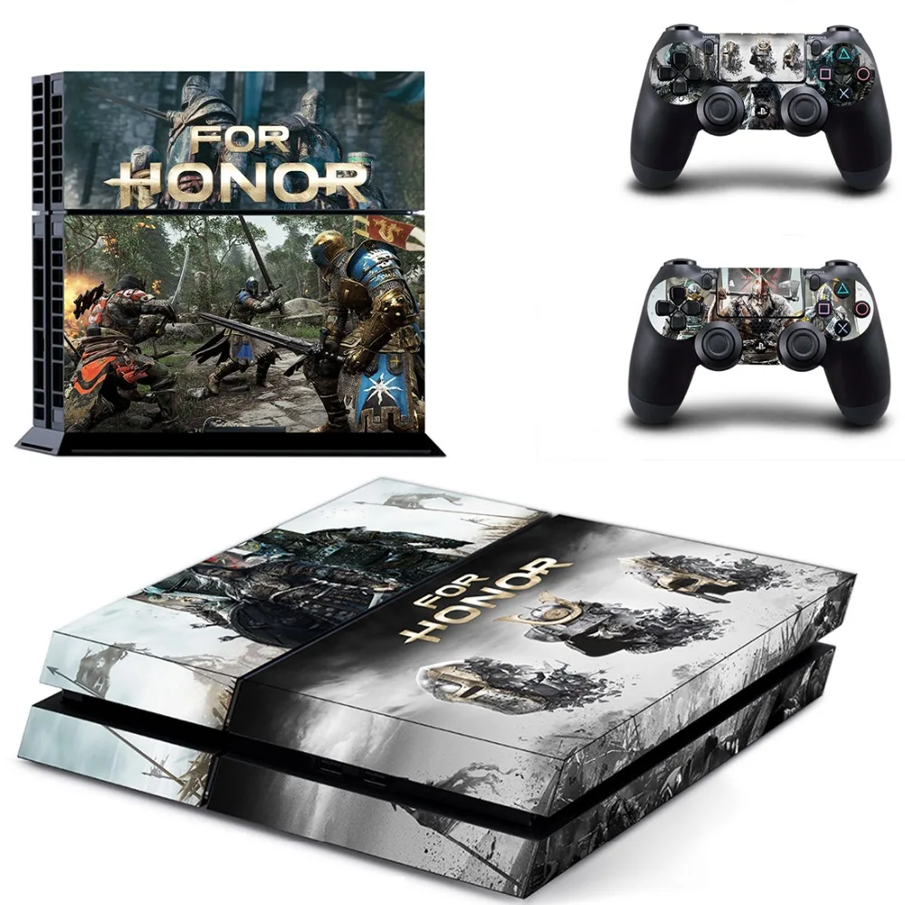 Игра для Honor PS4 переводная картинка наклейка Sony PlayStation 4 консоли и 2 контроллеры