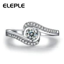 

30% silver ring and Platinum filled with AAA Zirconfor women wedding elegant noble heart&Arrow rings jewelry Christmas gift