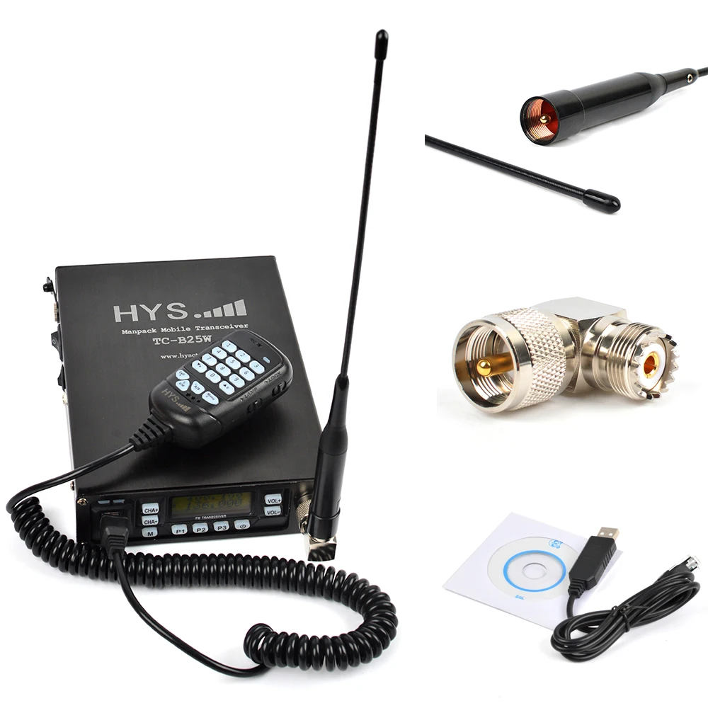 Dual Band VHF/UHF 25 Watt Mobiele Transceiver Voertuig Twee weg Radio