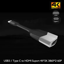 USB C на HDMI Тип Кабеля C к конвертеру HDMI Мужской 4 K* 2 K для MacBook для Samsung Galaxy S8/S8+ для Huawei Mate 10 USB-C HDMI адаптер