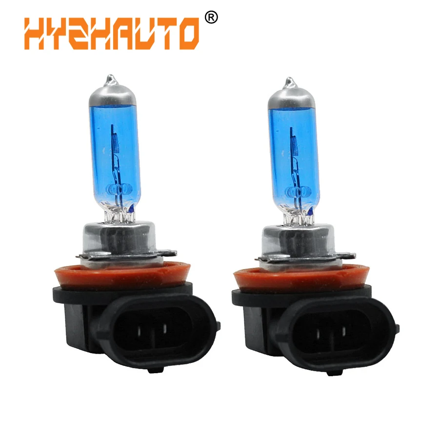 

HYZHAUTO 2Pcs H11 H8 Car Halogen Headlights 55W Auto Fog Light Bulbs Pure White 5000K Halogen Auto Driving Head Lamp DC12V