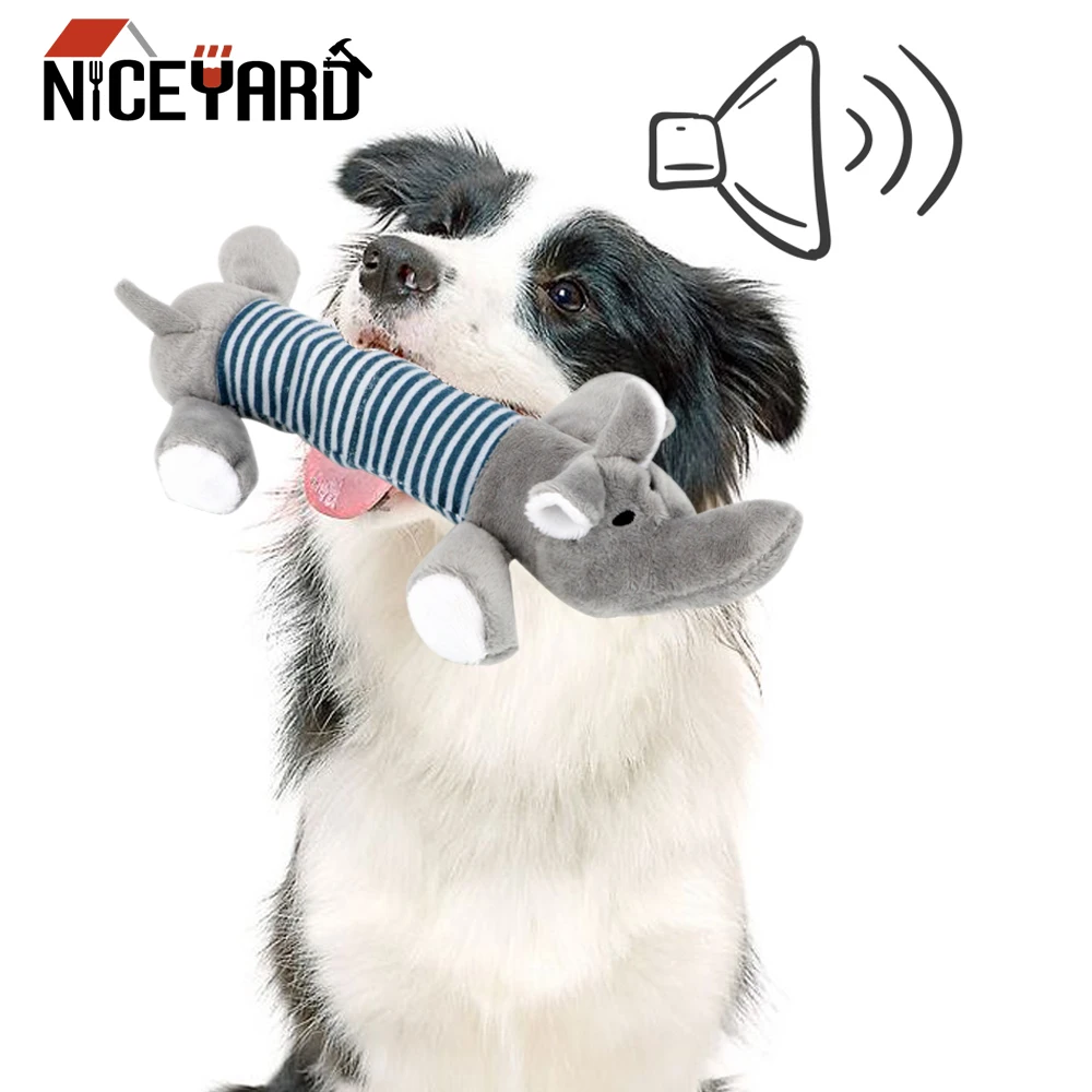 NICEYARD Pet смешные плюшевые игрушки пищащий звук жевания куклы слон утка свинья
